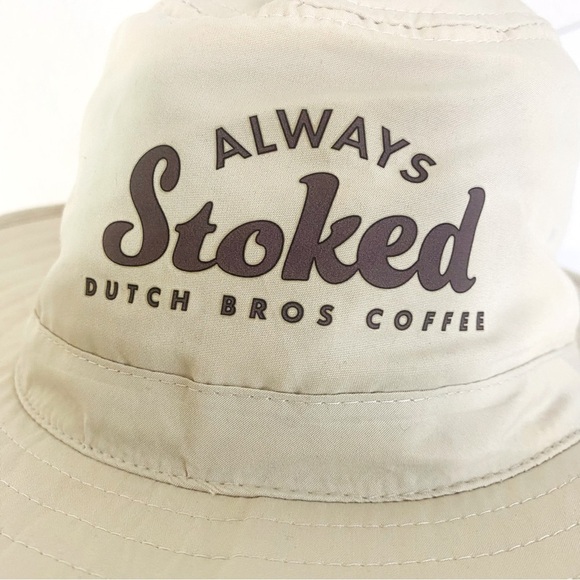 Dutch Bros Coffee Always Stoked Wide Brim Bucket Hat L/XL - Picture 2 of 7